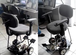 GRUPO DE VOLTA REDONDA RJ,CRIA CADEIRA DE RODAS MOTORIZADA DE BAIXO CUSTO