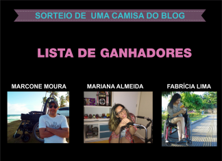 GANHADORES DO SORTEIO DA CAMISA DO BLOG