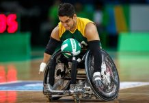JULIO CÉSAR, VENCEDOR DO PRÊMIO DE MELHOR ATLETA DE 2016 PELO RUGBY EM CADEIRA DE RODAS