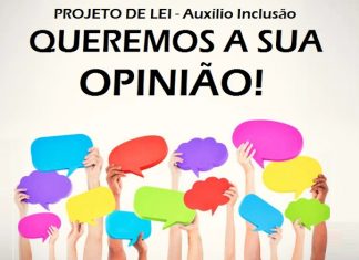 QUEREMOS A SUA OPINIÃO SOBRE A NOVA LEI DE “AUXÍLIO INCLUSÃO”! – VEJA O VÍDEO.