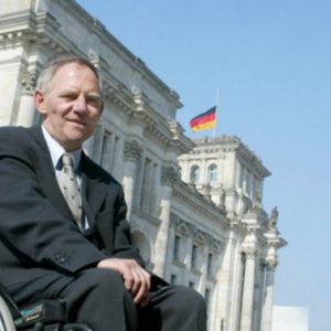 Wolfgang Schäuble politico cadeirante