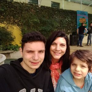 Luana Marinho e filhos