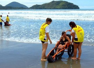 EM GUARUJÁ, ‘PRAIA ACESSÍVEL’ GARANTE LAZER NA TEMPORADA DE VERÃO