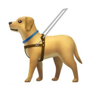 apple-guide-dog-with-harness-emoji-emojipedia