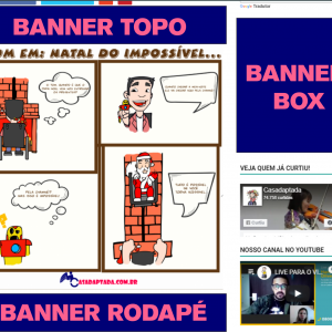 BANNERS TOPO RODAPE E POST