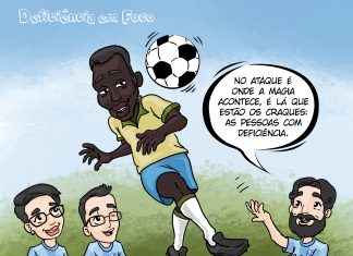 Tirinhas inclusivas #2 – DFF : Se a inclusão fosse um time de futebol