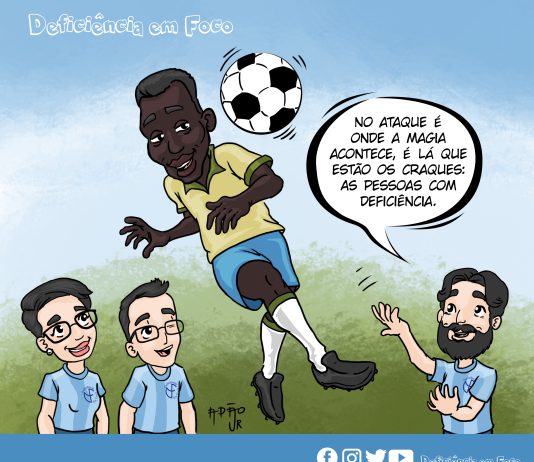 Tirinhas inclusivas #2 – DFF : Se a inclusão fosse um time de futebol
